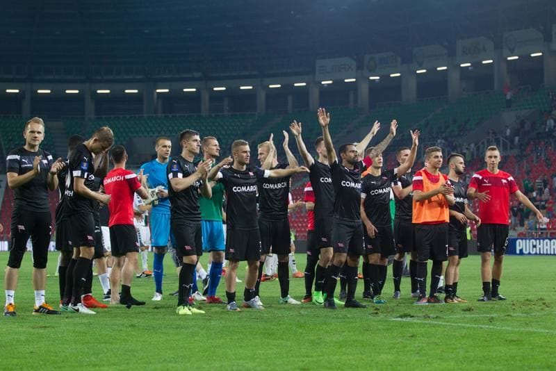 Football. Polish Cup. GKS Tychy - Cracovia Krakow. 09.08.2017