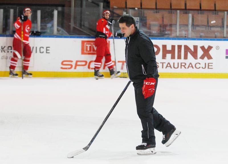 Ice Hockey. Poland national team. Training. 13.04.2016