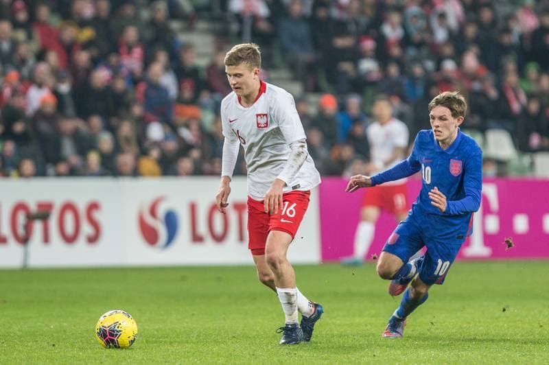 Football. UEFA Elite League. Poland - England. 25.03.2022