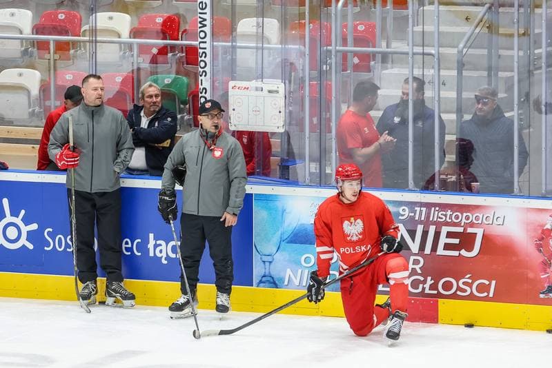 Ice Hockey. Poland national team. Training. 07.11.2023