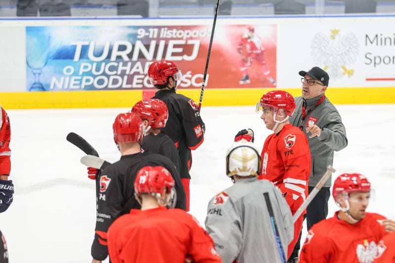 Ice Hockey. Poland national team. Training. 07.11.2023