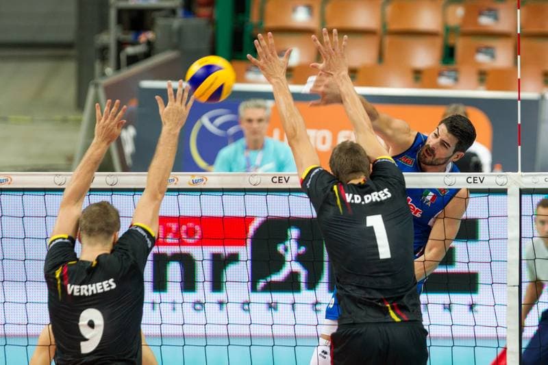 Volleyball. CEV EuroVolley 2017. Belgium - Italy. 31.08.2017