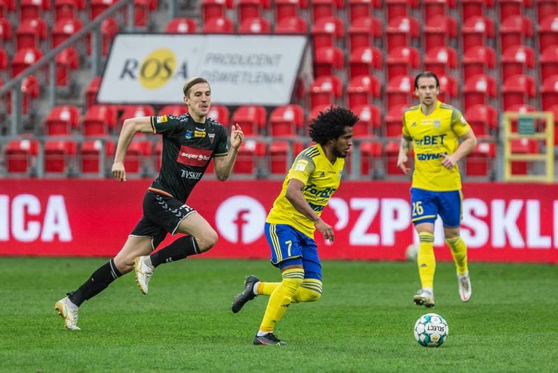 Football. Fortuna I Liga. GKS Tychy - Arka Gdynia. 01.04.2021