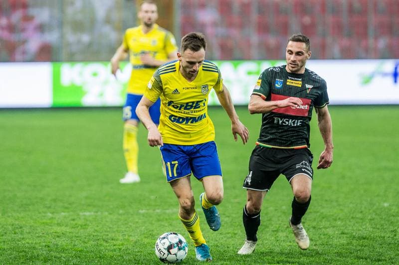 Football. Fortuna I Liga. GKS Tychy - Arka Gdynia. 01.04.2021