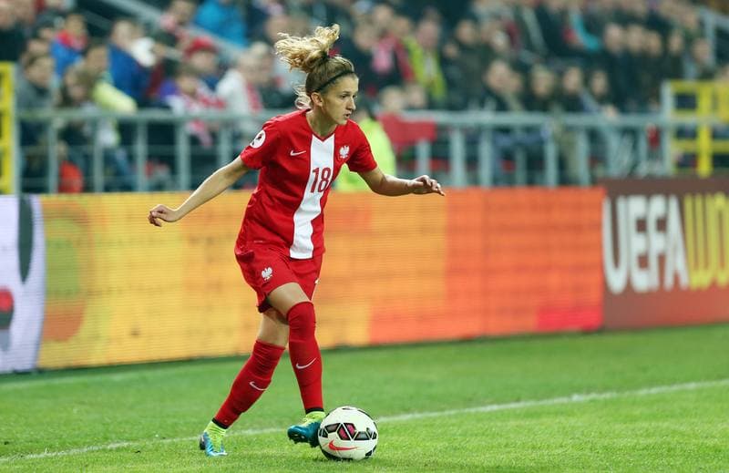 Football. Women's European Championship Qualifiers. Poland - Denmark. 07.04.2016