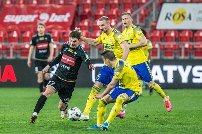 Football. Fortuna I Liga. GKS Tychy - Arka Gdynia. 01.04.2021