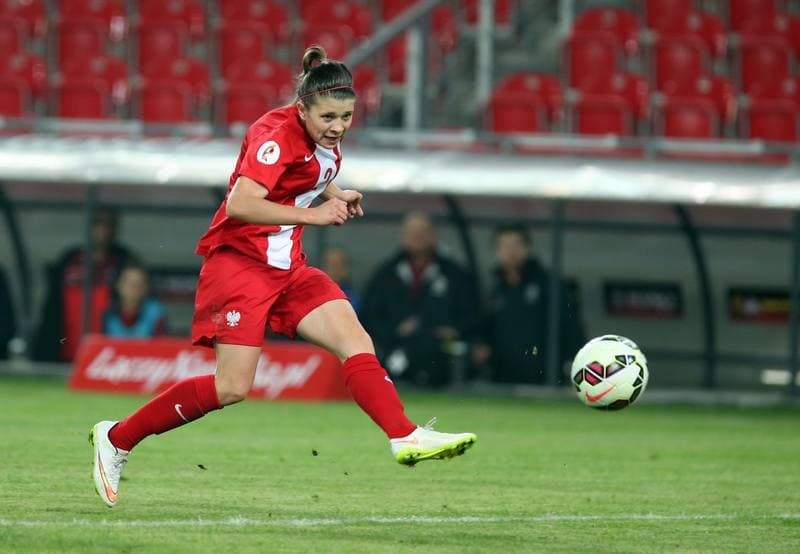Football. Women's European Championship Qualifiers. Poland - Denmark. 07.04.2016