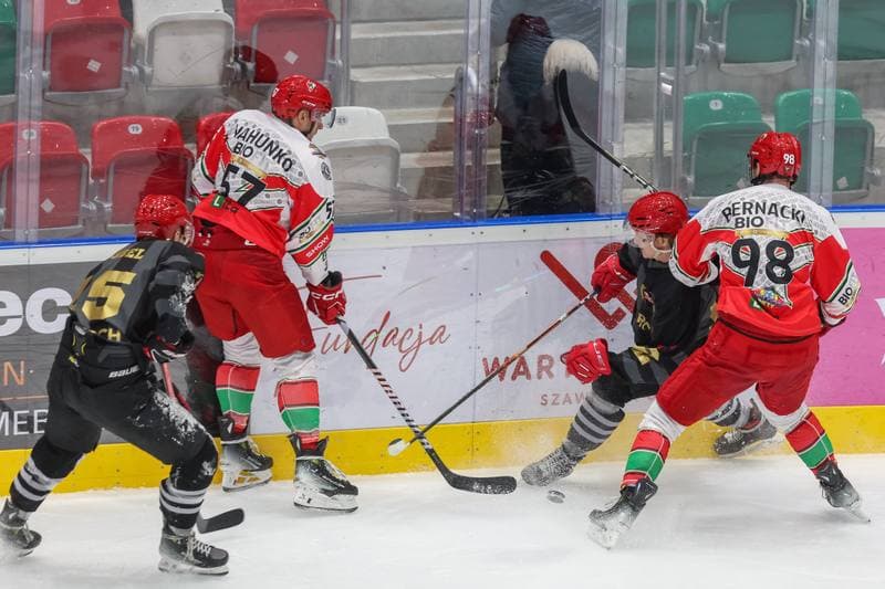 Ice Hockey. Tauron Hokej Liga. Zaglebie Sosnowiec - Comarch Cracovia. 19.11.2023