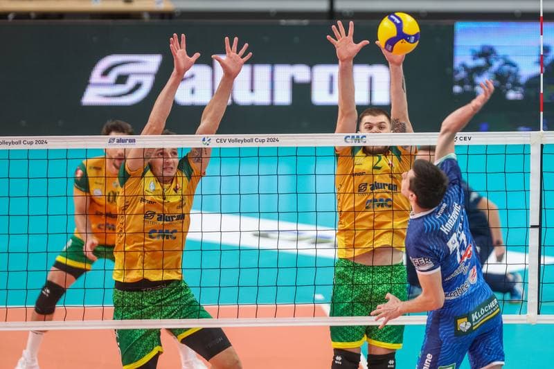 Volleyball. CEV Cup. Aluron CMC Warta Zawiercie - TSV Raiffeisen Hartberg. 25.10.2023