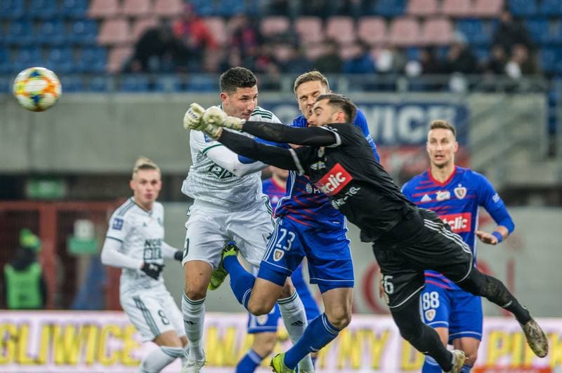 Football. PKO BP Ekstraklasa. Piast Gliwice - Slask Wroclaw. 30.11.2019