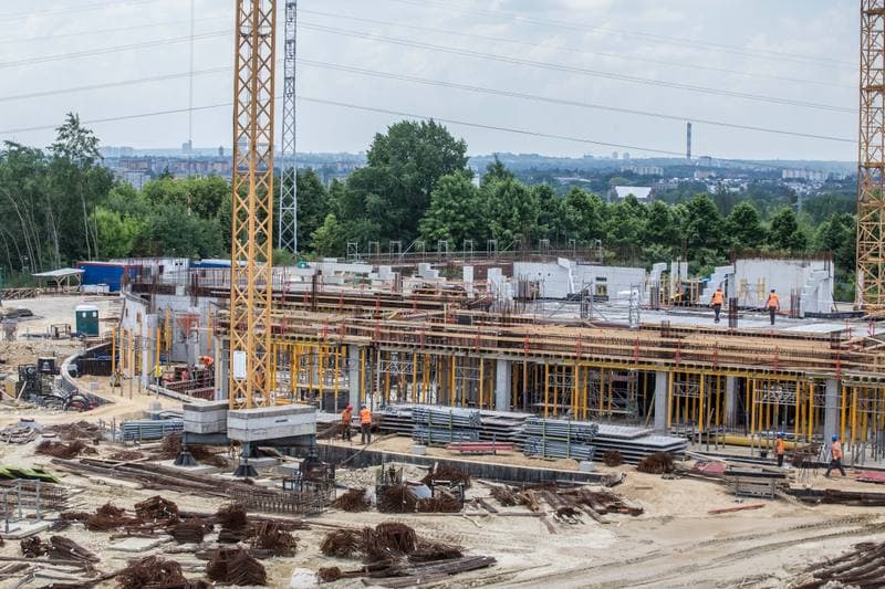 Football. Zaglebiowski Park Sportowy. Construction. 09.06.2021
