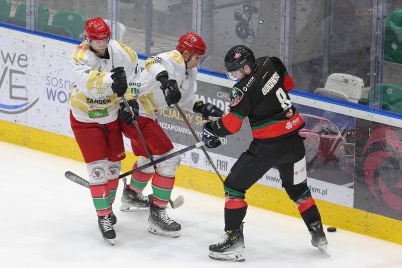 Ice Hockey. Tauron Hokej Liga. Zaglebie Sosnowiec - GKS Tychy. 27.02.2024