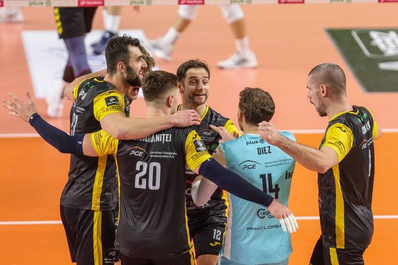 Volleyball. PlusLiga. GKS Katowice - PGE Giek Skra Belchatow. 09.12.2023