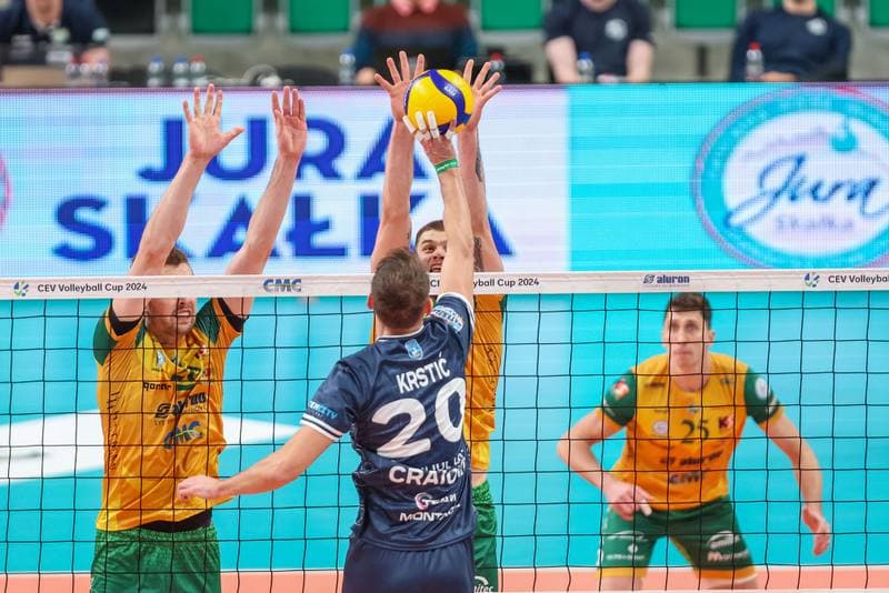 Volleyball. CEV Volleyball Cup. Aluron CMC Warta Zawiercie - SCM Craiova. 13.12.2023
