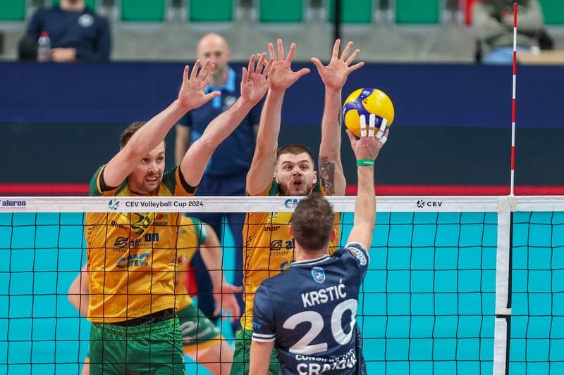 Volleyball. CEV Volleyball Cup. Aluron CMC Warta Zawiercie - SCM Craiova. 13.12.2023