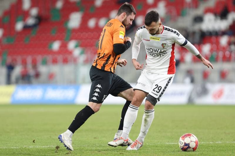 Football. Fortuna I Liga. Zaglebie Sosnowiec - Chrobry Glogow. 19.12.2023