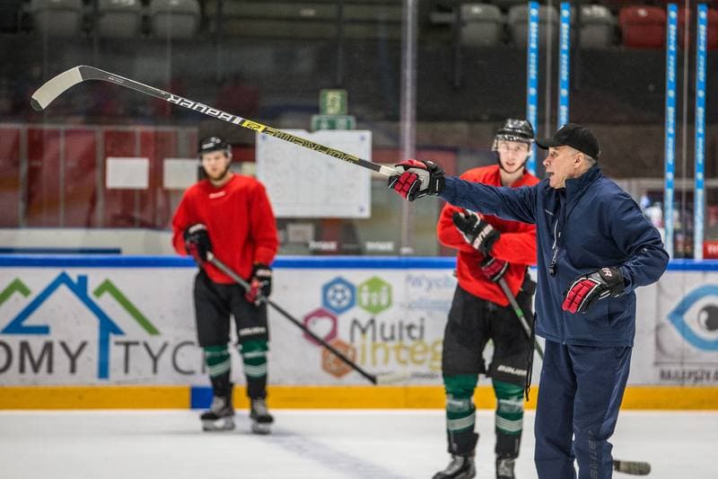 Ice Hockey. GKS Tychy. Training. 05.01.2022