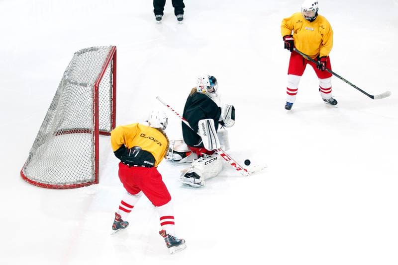 Ice Hockey. Poland Women's National Team. Training. 30.03.2016