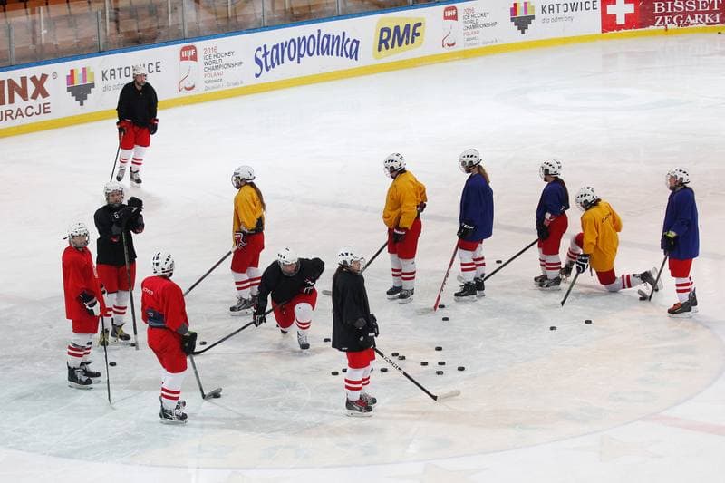 Ice Hockey. Poland Women's National Team. Training. 30.03.2016