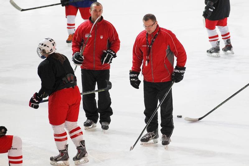 Ice Hockey. Poland Women's National Team. Training. 30.03.2016