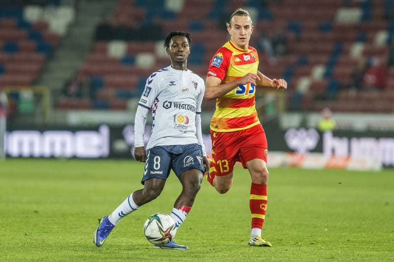 Football. PKO BP Ekstraklasa. Gornik Zabrze - Jagiellonia Bialystok. 14.02.2022