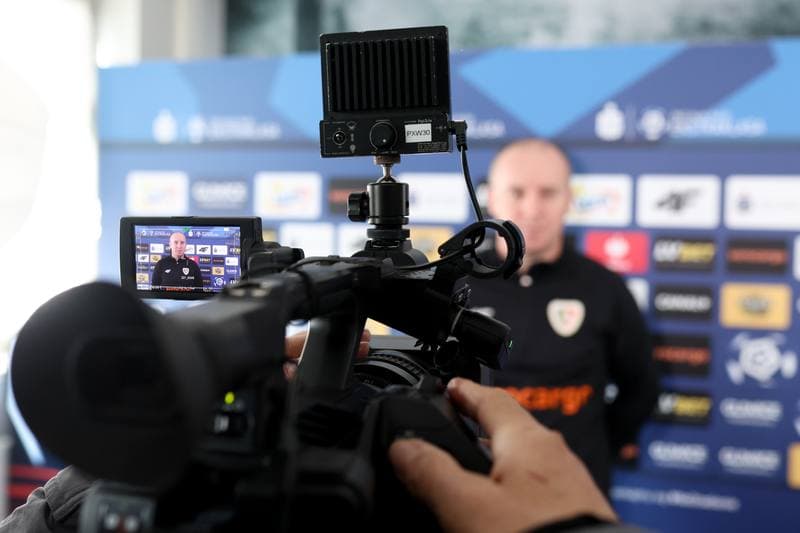 Football. Piast Gliwice. Press Conference. 09.01.2024