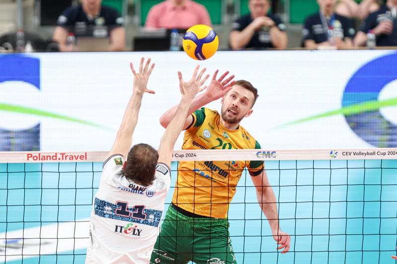 Volleyball. CEV Cup. Aluron CMC Warta Zawiercie - Allianz Milano. 10.01.2024
