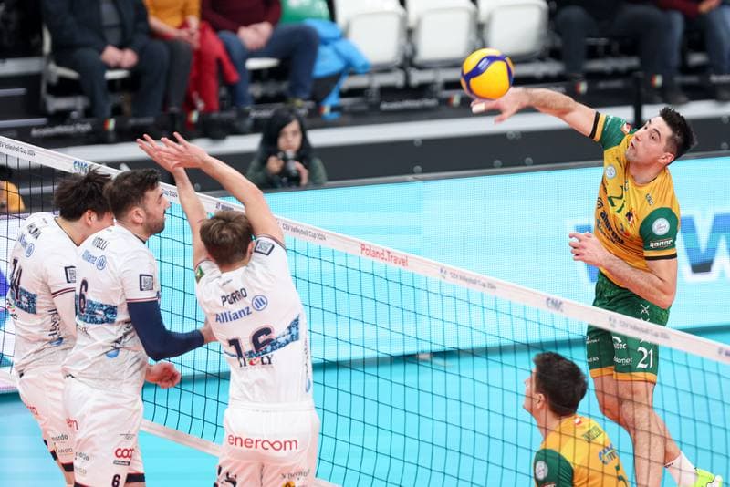 Volleyball. CEV Cup. Aluron CMC Warta Zawiercie - Allianz Milano. 10.01.2024