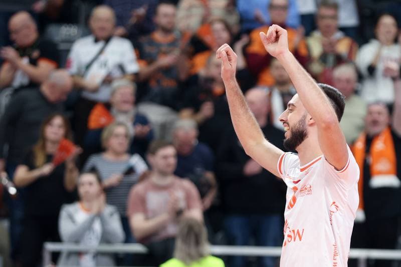 Volleyball. CEV Champions League. Jastrzebski Wegiel - SVG Luneburg. 17.01.2024