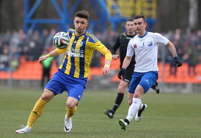 Football. I Liga. MKS Kluczbork - Arka Gdynia. 26.03.2016