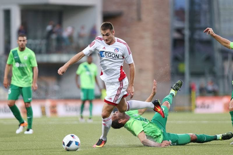 Football. Champions League. AS Trencin - Olimpija Ljubljana. 20.07.2016
