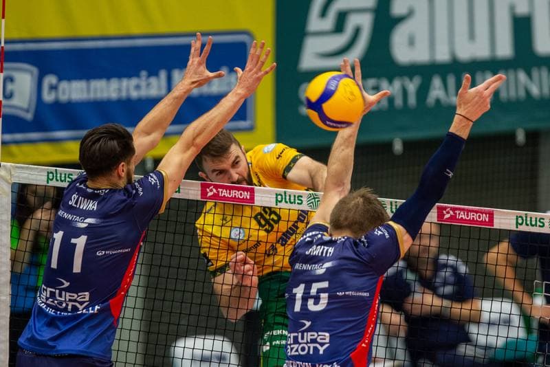 Volleyball. PlusLiga. Aluron Warta CMC Zawiercie - Grupa Azoty ZAKSA Kedzierzyn-Kozle. 09.10.2022