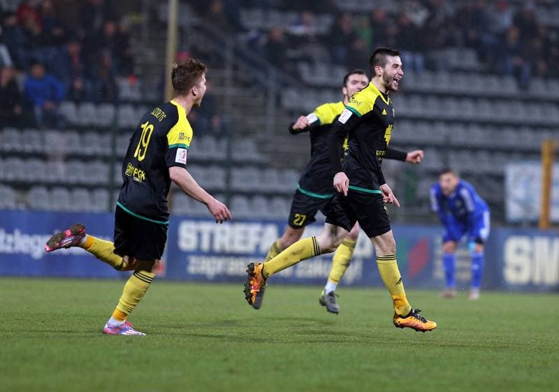 Football. I Liga. Miedz Legnica - GKS Katowice. 25.03.2016