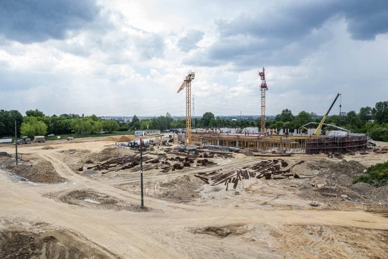 Football. Zaglebiowski Park Sportowy. Construction. 09.06.2021