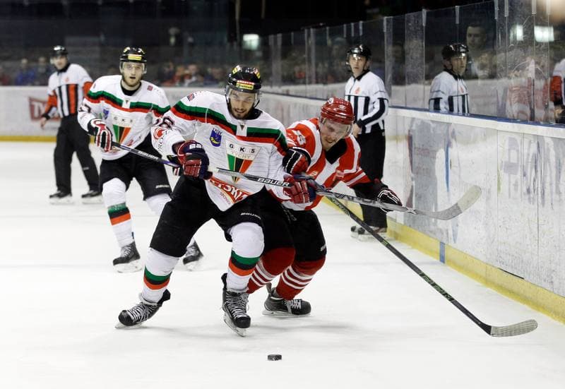 Ice Hockey. Polish Hockey League. GKS Tychy - Comarch Cracovia. 24.03.2016
