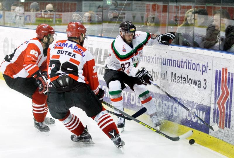 Ice Hockey. Polish Hockey League. GKS Tychy - Comarch Cracovia. 24.03.2016