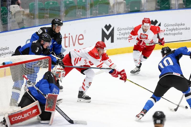 Ice Hockey. Olympic Qualification. Poland - Estonia. 08.02.2024