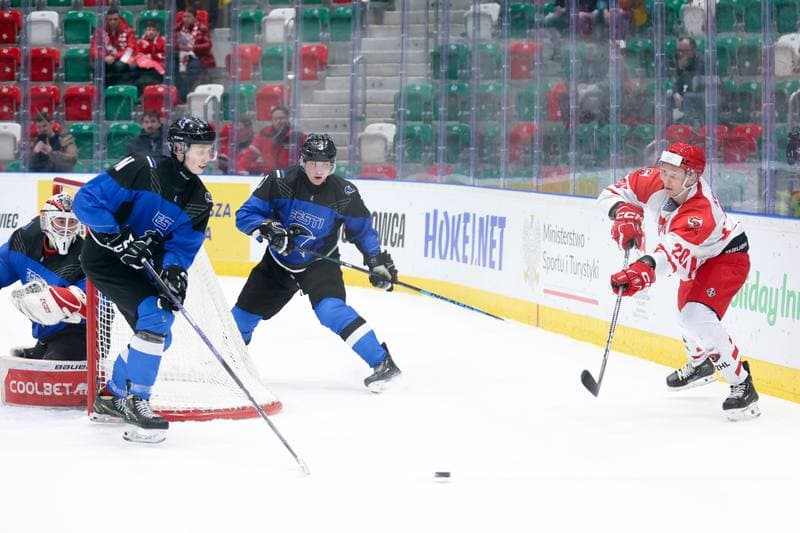 Ice Hockey. Olympic Qualification. Poland - Estonia. 08.02.2024