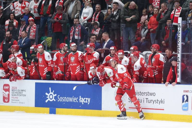 Ice Hockey. Olympic Qualification. Poland - Ukraine. 09.02.2024