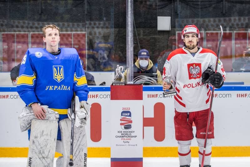 Ice Hockey. World Championship Division 1 Group B. Ukraine - Poland. 28.04.2022