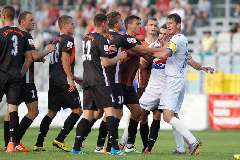 Football. Polish Cup. Rakow Czestochowa - Chrobry Glogow. 23.07.2016