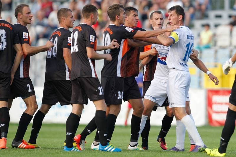 Football. Polish Cup. Rakow Czestochowa - Chrobry Glogow. 23.07.2016