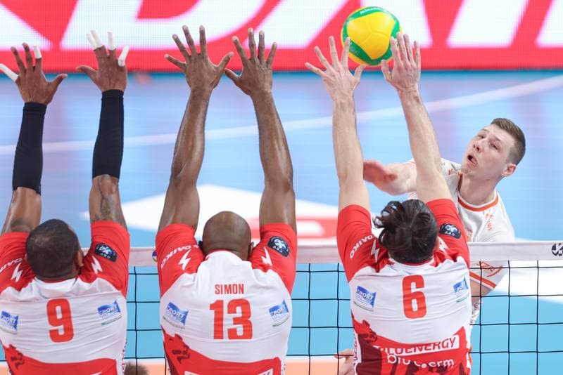 Volleyball. CEV Champions League. Jastrzebski Wegiel - Gas Sales Daiko Piacenza. 28.02.2024