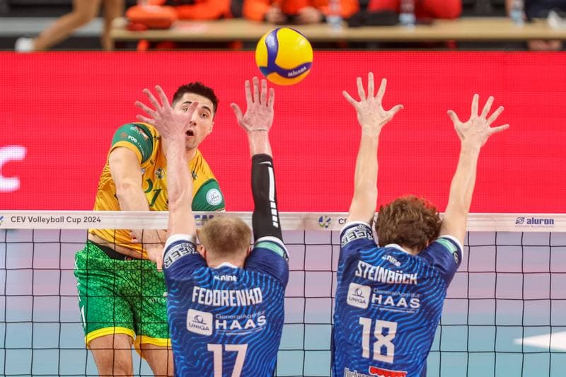 Volleyball. CEV Cup. Aluron CMC Warta Zawiercie - TSV Raiffeisen Hartberg. 25.10.2023