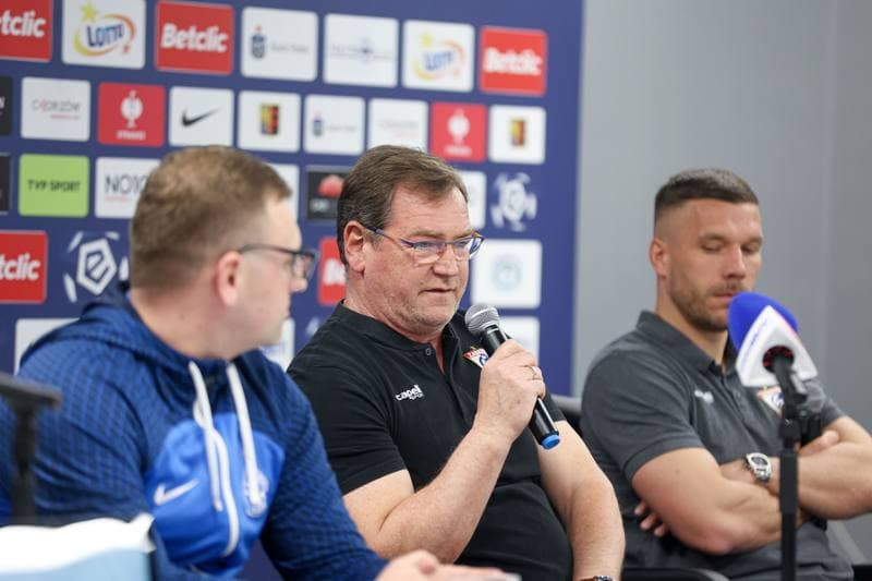 Football. Ruch Chorzow. Press Conference. 14.03.2024