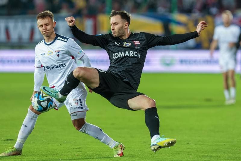 Football. PKO BP Ekstraklasa. Gornik Zabrze - Cracovia Krakow. 06.11.2023