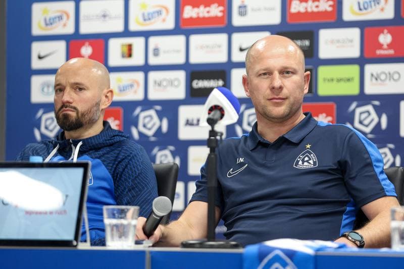 Football. Ruch Chorzow. Press Conference. 14.03.2024