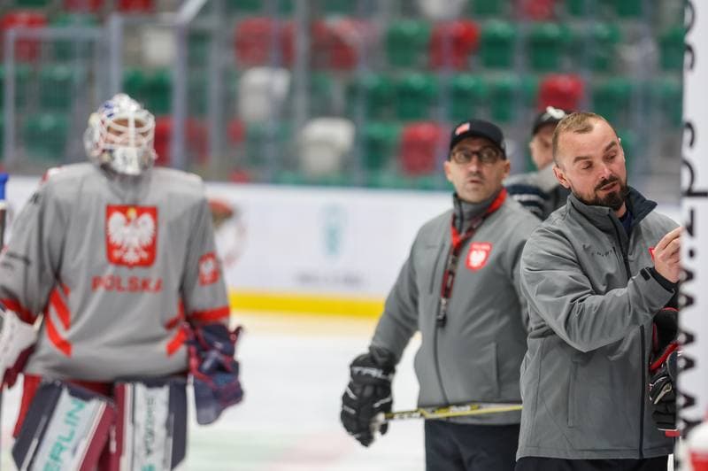 Ice Hockey. Poland national team. Training. 07.11.2023
