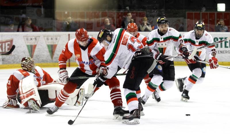 Ice Hockey. Polish Hockey League. GKS Tychy - Comarch Cracovia. 18.03.2016