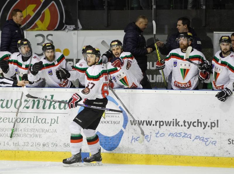 Ice Hockey. Polish Hockey League. GKS Tychy - Comarch Cracovia. 18.03.2016
